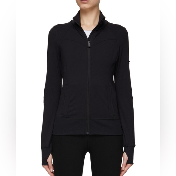 Alo Yoga Black Medium Contour Jacket - Picture 2 of 8